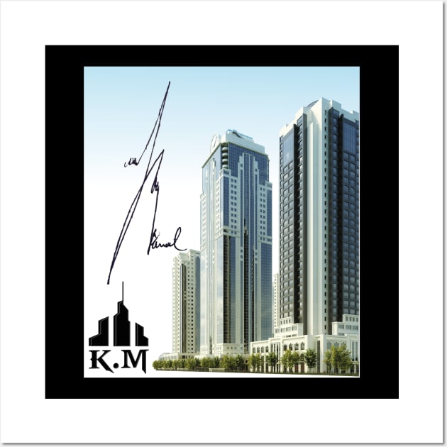 CITY K.M Wall Art by TOPTshirt